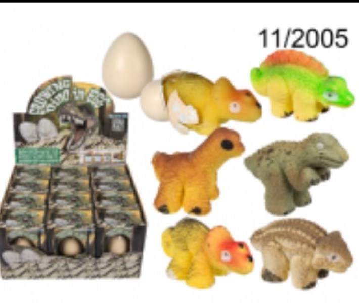 Dinosauro crescente in uovo confezione singola